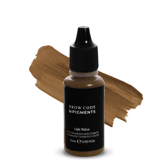 Li Pigments Permanent Makeup - color-light-walnut with swatch on white background