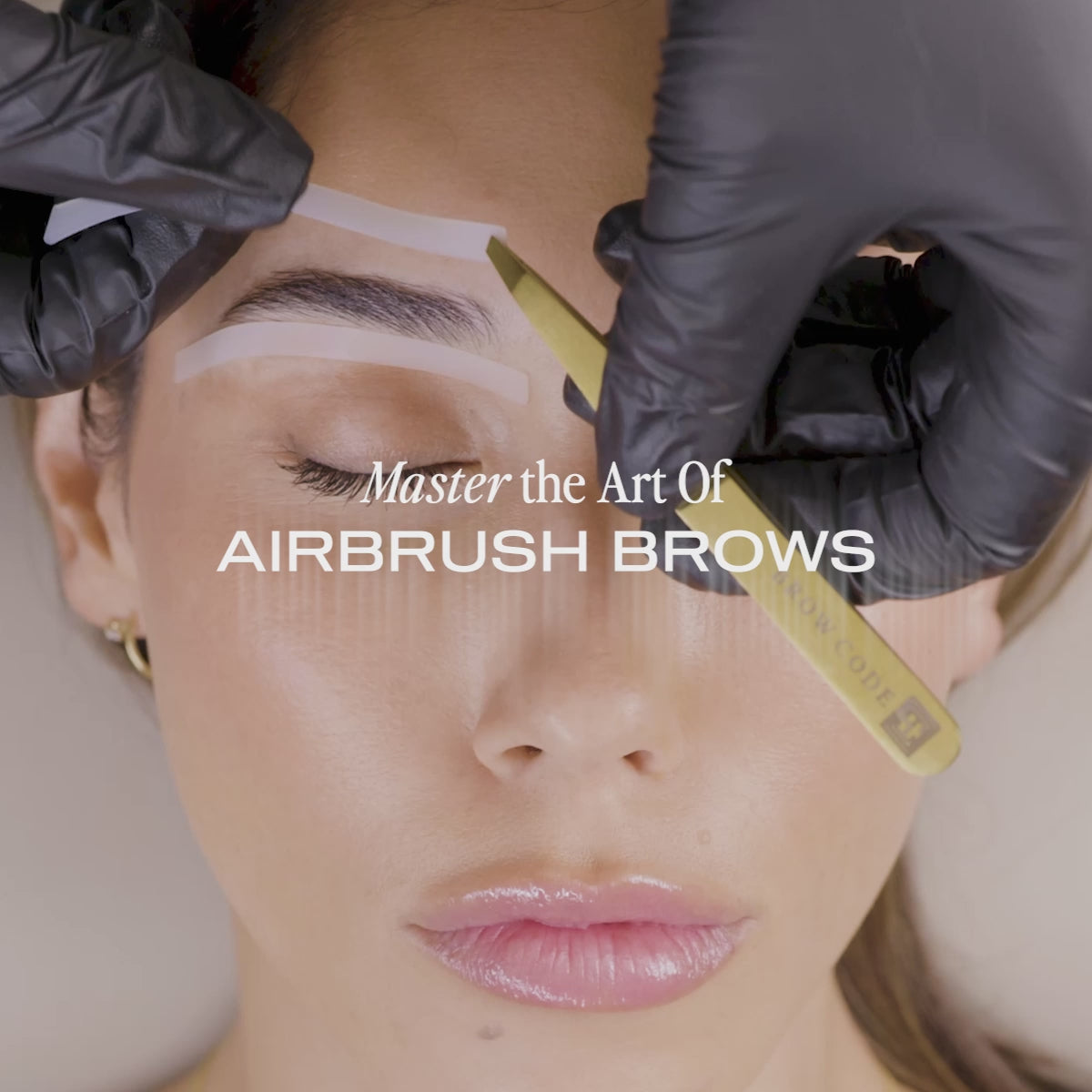 Professional Stain Hybrid Brow Dye Kit With Airbrush Machine and Silicone Eyebrow Stencils